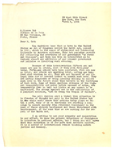 Letter from W. E. B. Du Bois to M. Pierre Cot