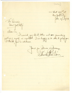 Letter from Edwin Kirton to Crisis