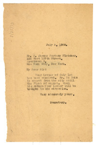 Letter from Crisis to Federal T. Thomas Fortune Fletcher