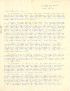 Letter from Herschel H. Jones to The Nation
