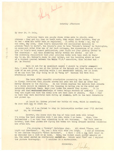 Letter from Shirley Graham to W. E. B. Du Bois