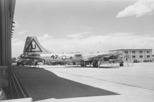 Boeing B-29 superfortress at Lowry AFB during ROTC summer camp