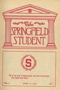 The Springfield Student (vol. 3, no. 7), April 15, 1913