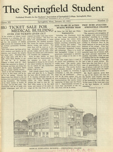 The Springfield Student (vol. 12, no. 13), January 20, 1922