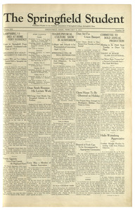 The Springfield Student (vol. 13, no. 16) February 09, 1923
