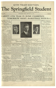 The Springfield Student (vol. 13, no. 18) February 21, 1923