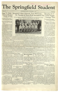 The Springfield Student (vol. 15, no. 11) December 05, 1924
