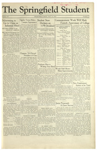 The Springfield Student (vol. 15, no. 27) May 15, 1925
