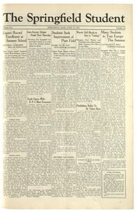 The Springfield Student (vol. 16, no. 24) April 30, 1926