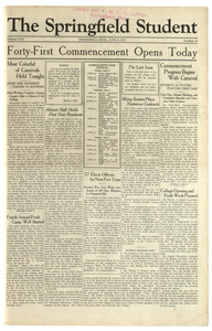 The Springfield Student (vol. 17, no. 30) June 3, 1927