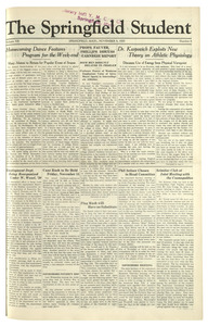 The Springfield Student (vol. 20, no. 6) November 8, 1929