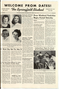 The Springfield Student (vol. 39, no. 22) May 2, 1952
