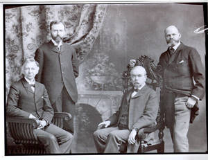 First four Presidents of Springfield College: Laurence L. Doggett, David Allen Reed, Charles Henry Barrows, and Henry S. Lee