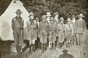 Boy Scouts at Campsite (c. 1911)