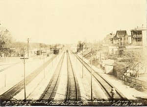 Looking toward Shawmut Junction underpass from Crest Avenue Bridge