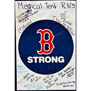 "B Strong" Boston Red Sox poster from Copley Square Memorial