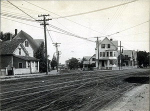 Western Avenue and Maple Street, east corner