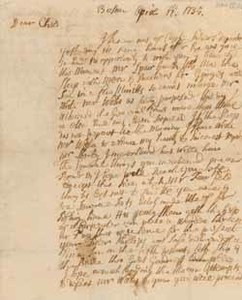 Letter from Elisha Cooke to Middlecott Cooke, 17 April 1735