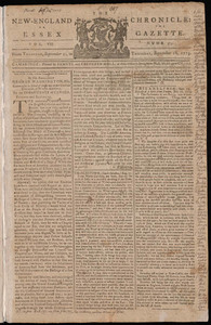 The New-England Chronicle: or, the Essex Gazette, 28 September 1775