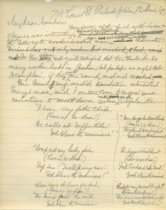 Letter from Benjamin Smith Lyman to Franklin B. Sanborn