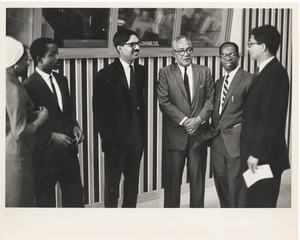 Bond with others at United Nations Special Committee on Apartheid, New York City
