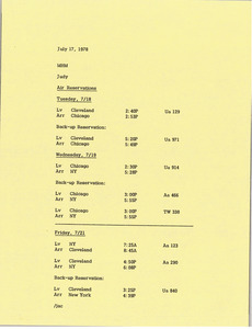 Memorandum from Judy A. Chilcote to Mark H. McCormack