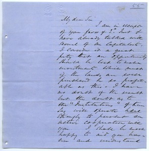 Letter from J.D. Elroh to unidentified correspondent