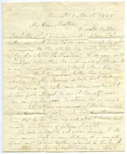 Letter from Aldin Grout to Elizabeth Bailey