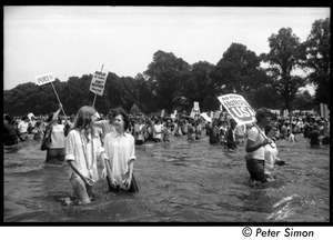 Splashing in the Reflecting Pond during the Poor Peoples’ Campaign Solidarity Day
