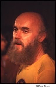 Ram Dass on stage with Amazing Grace