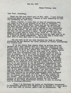 Letter from Joel M. Halpern to Conrad M. Arensberg