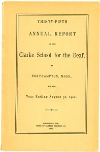 Thirty-Fifth Annual Report of the Clarke School for the Deaf, 1902