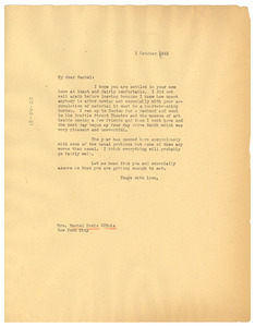 Letter from W. E. B. Du Bois to Rachel Davis DuBois