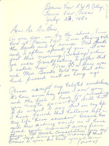 Letter from Catherine J. Duncan to W. E. B. Du Bois