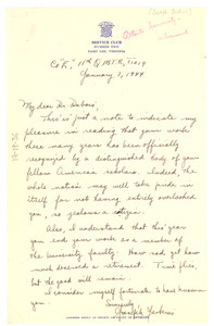 Letter from Joseph Jenkins to W. E. B. Du Bois