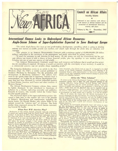 New Africa Vol. 6, No. 11