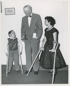 Bruce Barton, Joseph Mastrovito, and Dorothy Donnelly at the Three to Make Ready premier