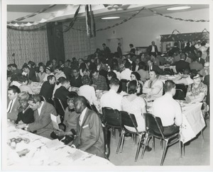 Attendees at Thanksgiving dinner