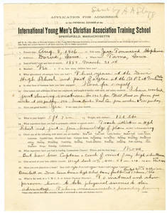 Jess Hopkins Application (August 8, 1906)