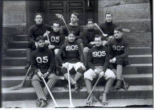 Ice Hockey Team at Springfield College, 1905