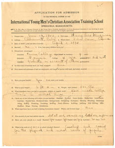 Application for Harry L. Kingman (1913)