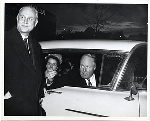 Pierre Pflimlin, Mayor of Strasbourg, with Mary Collins and Mayor John F. Collins