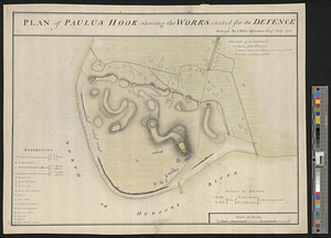 Plan of Paulus Hook shewing the works erected for its defence