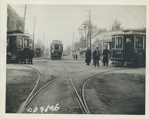 Trolley Cars, Franklin Square: Melrose, Mass.