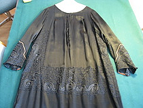 Woman's Black Silk Dress