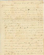 Letter, Abraham Hull to General William Hull