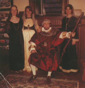 Halloween early 1980s--King Henry VIII and three of his wives