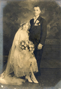 My parents' wedding picture from 1927