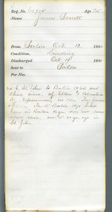 Tewksbury Almshouse Intake Record: Barrett, James