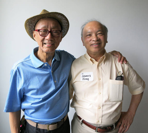 James Fong and Carl Fong at the Chinese American Experiences Mass. Memories Road Show